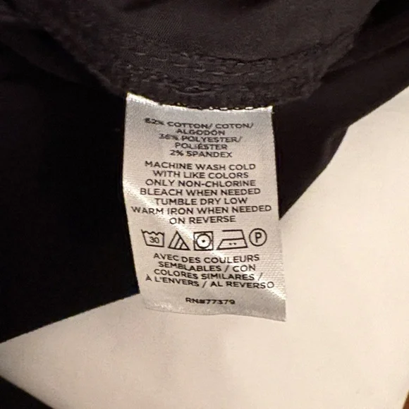 Ann Taylor Elegant Black Velvet Cuffed Ankle Pants - Picture 7 of 9